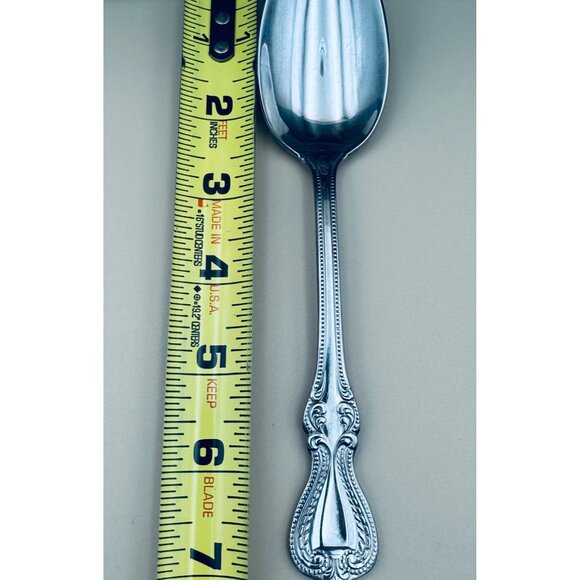 Set Of 8 Towle OLD COLONIAL 18/10 Stainless Place Oval Soup Spoons - Picture 6 of 6